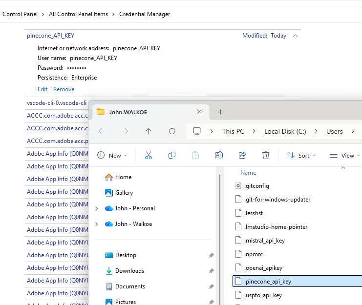 DPAPI API Keys in Windows Credential Manager